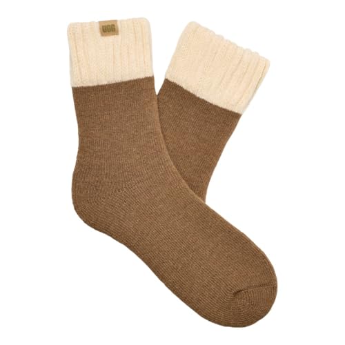 UGG Men's Camdyn Cozy Sock, Chestnut Cream, O/S