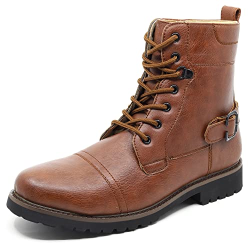 Metrocharm MET525-8 Men's Lace Up Cap Toe Military Combat Work Desert Ankle Boots