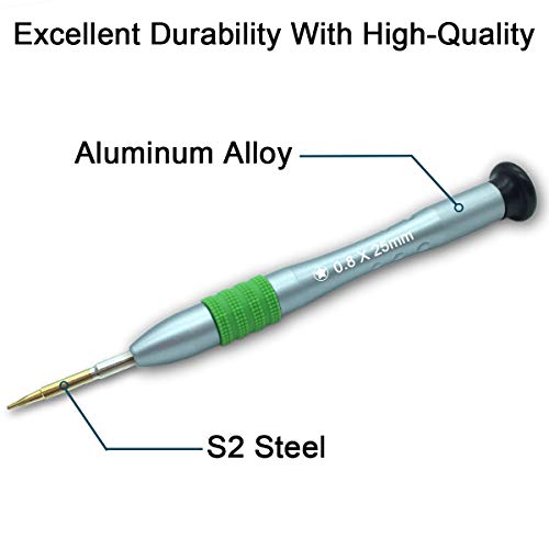 TPEKKA Precision 0.8 mm 5-Point Pentalobe Screwdriver,New 5 Point Star Pentalobe Screwdriver for iPhone 5S iPhone 6 / 6S / 6 s Plus / 5C / 5/4 / 4G / 4S [S2 Material]