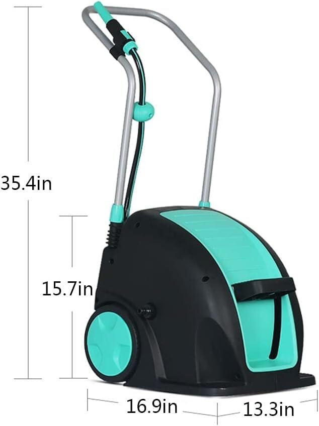 Kanduo Zwijacze węży Zestaw wózków z wężem ogrodowym do podlewania kwiatów i mycia samochodu, spłukiwania ziemi, automatyczny zwijacz(65ft)
