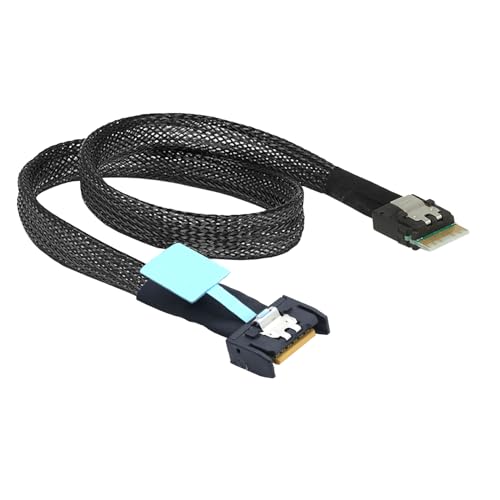 Câble Slimline Mini SAS mcio 38p sff-8654 cordon pcie pour serveur informatique