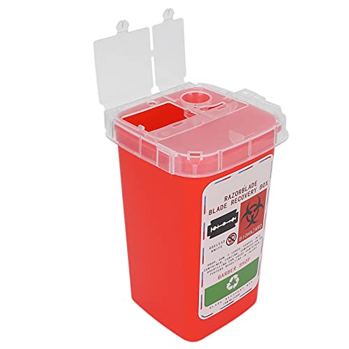 Blade Container, Plastic, Environmental Friendly, Chemical Against, with Disposal Blade Collect, for Storing The discarded Blade (Red)