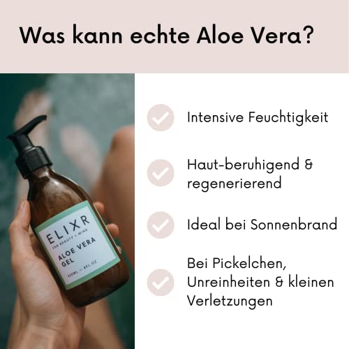 Aloe Vera Gel ELIXR BIO – 100% Natürlich und Rein