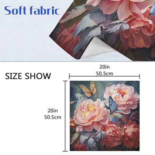 Servilleta de Tela Mariposa Multicolor Pack x6 20x20 pulg miniatura 6