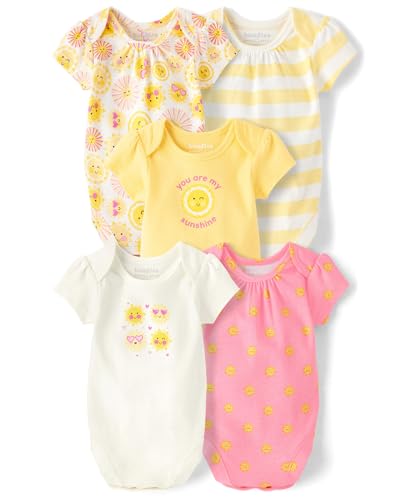 Image of The Children's Place baby-boys And Newborn Short Sleeve Bodysuits, Multipacks