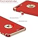 Tverghvad for iPhone 7 Case, iPhone 8 Case, Ultra Thin Flexible Soft iPhone 8 Matte Case, Luxury 3 in 1 Slim Fit Electroplated Shockproof Phone Case Compatible for iPhone 7/ iPhone 8 (RED)