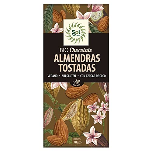 Solnatural Tableta Chocolate Almendras Tostadas Bio 70 G 400 G