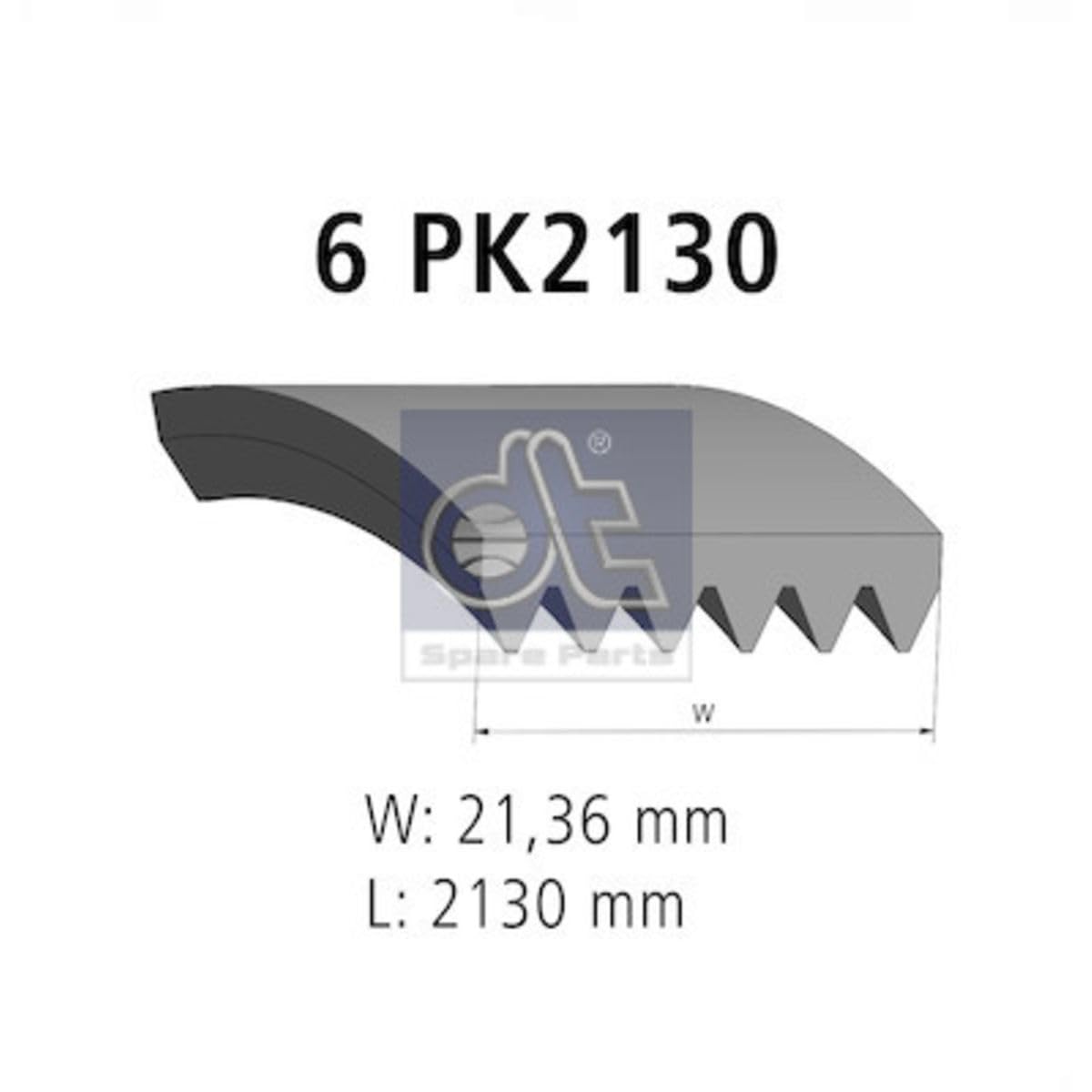 Pasek klinowy wielorowkowy DT 4.80689