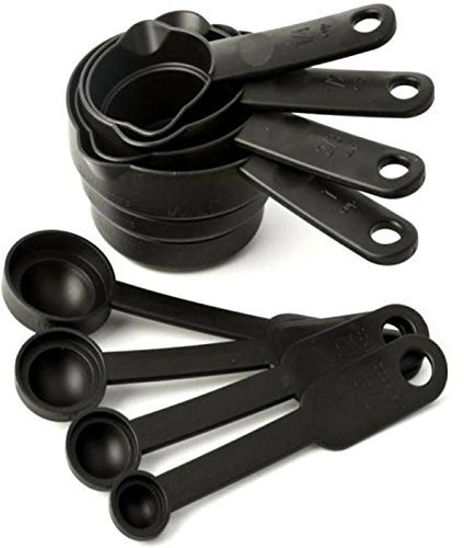 Perfect Pricee Plastic Combo of Measuring Cups, Spatula Brush and Silicone Cup Cake Mould, Set of 6 1