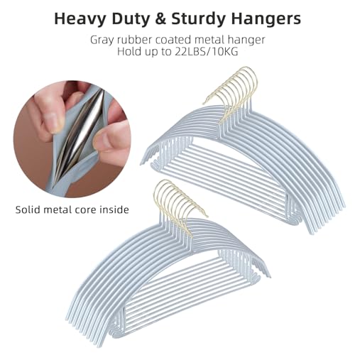 Mopall No Shoulder Bump Sweater Hangers 20 Pack Non Slip And Space Saving thumb #2