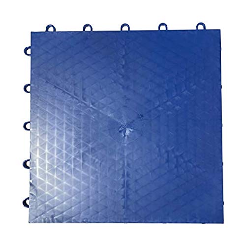 InOut Flooring 15 Blue Tiles - High Durability Colored Flooring Tiles - Interlocking Versatile Training Surface - Roller Skate Indoor&Outdoor, Dance Floor Tiles, Basketball Tiles, Multi Sports Floor