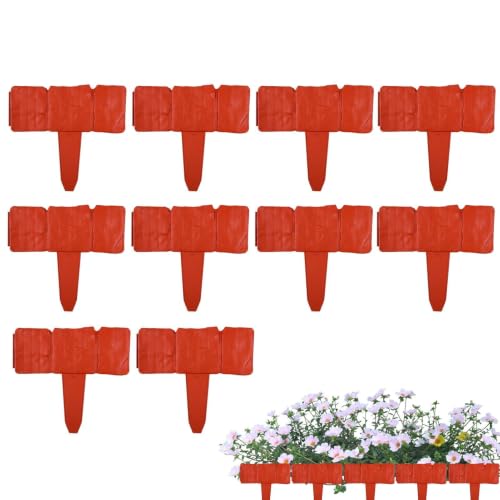 Ribete de piedra para paisajismo | 10 piezas artificiales resistentes a la intemperie realistas cubiertas de puerta | Paisajismo borde borde | para césped, terrazas, caminos, caminos de jardín