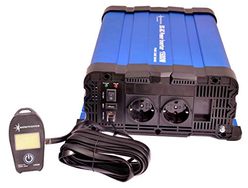 Spannungswandler FS1500DR 12V 1500/3000 Watt Reiner Sinus BLAU kein Display FS Serie Inverter Wechselrichter mit Display