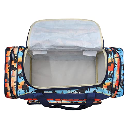 NGIL Canvas 23" inch Duffle Bag (Cowboy Silhouette-Black)3