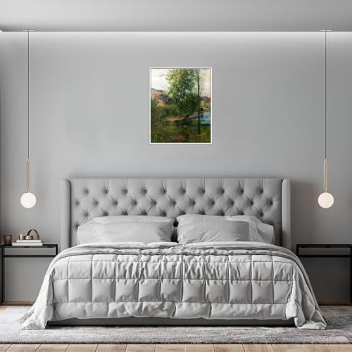 Tableau impression sur toile Willow decoration murale 95x80cm - 4
