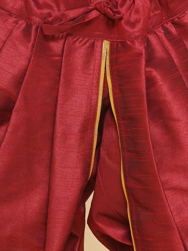 Boys Slub Dupion Gold Border Patiala Pant (BD41 TO 46)2