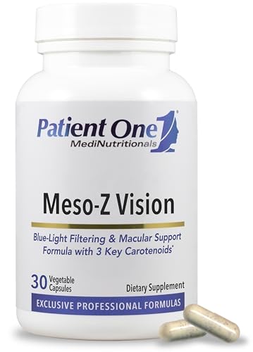 Patient One Meso-Z Vision | Supplement to Support Eye Health and Blue Light Filtering* | with Lutein Zeaxanthin and Meso-Zeaxanthin | 30 Capsules