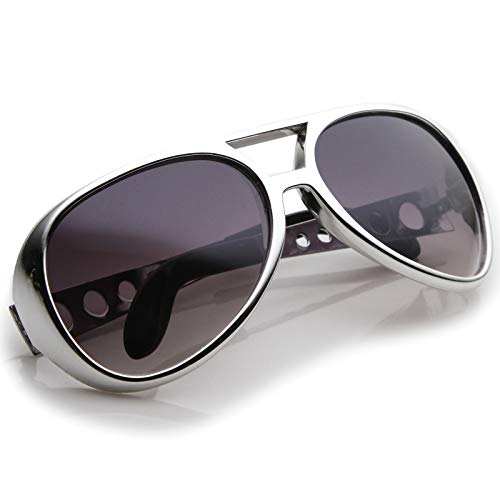 zeroUV Large Elvis King Of Rock & Roll Aviator Sunglasses 63mm4