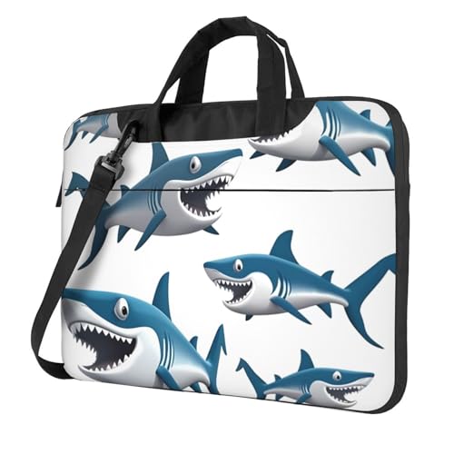 Sac à bandoulière pour ordinateur portable Sharks, sacoche housse de transport légère