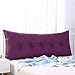 KKLTDI Canapé Palette Banquette Tatami, Grande Canapé Tête De Lit Soutien Dos Coussin De Lecture Cale Nuque Oreiller Lombaire Moelleux Canapé Coussin De Lecture Cale Nuque Oreiller-Violet 150x60x20cm