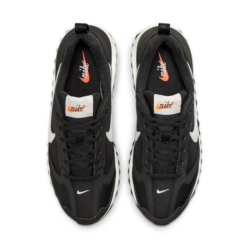 Nike Women's WMNS Air Max Dawn Sneaker, Black Summit White Metallic Silver, 8.5