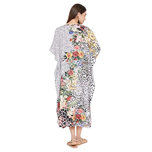 Image of Women Plus Size Kaftan Kimono Loose Maxi Summer Dresses for Women
