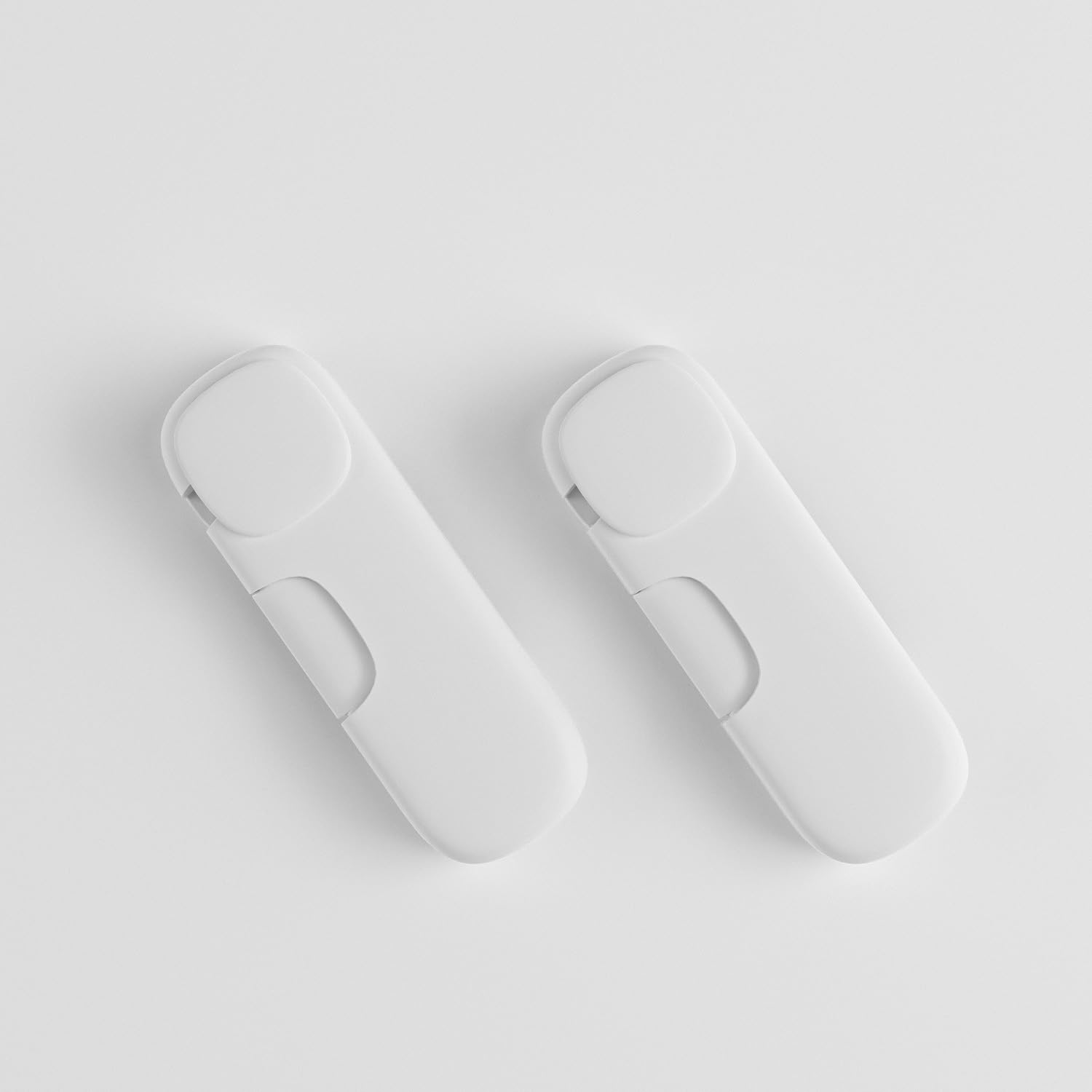 Child Proof Cabinet Locks,Adhesive Refrigerator Lock Baby Proofing,Multi-Use No Drilling Child Locks for Cabinets,Drawer,Toliet (2 pack, White)