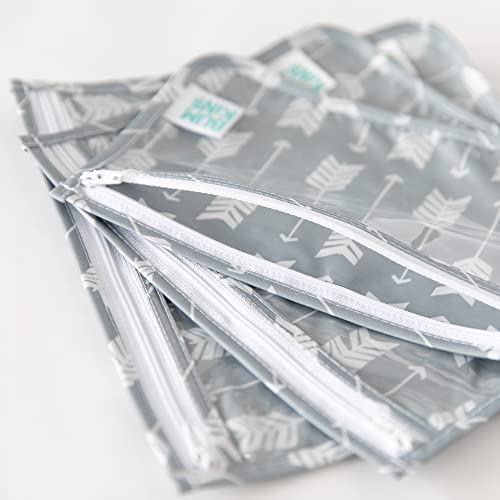 Bumkins Travel Bag, Toiletry, Baby, Tsa Approved Pouch, Zip Bag, Quart Size Compliant, Clear-Sided, Diaper Bag Organization, Makeup, Accessories, Set Of 3 #TOP1