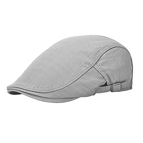 KeepSa Cotton Réglable Vintage Casquette Beret Homme Respirant Casquette Plate Protection Solaire Béret Newsboy Cap Gatsby Ivy Irish Hat Cover