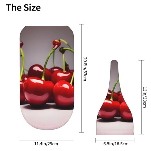 Chilean Cherries Print Newborn Swaddle Blanket with Beanie Set, Soft Baby Sleep Sack Receiving Wraps, for Boy Girl4