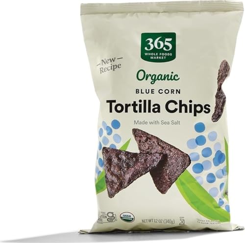 365 by Whole Foods Market, Organic Blue Corn Tortilla Chips, 12 Ounce
