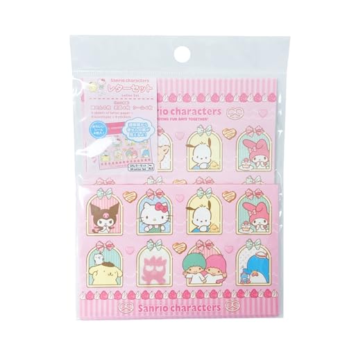 Image of Stationery Paper and Envelopes Letter Set - Writing Paper Stationery Set, Cute Stationery for Writing Paper Letters, Includes: 4 Envelopes, 8 Letter paper, & 4 Stickers (Mix Characters (no.63))