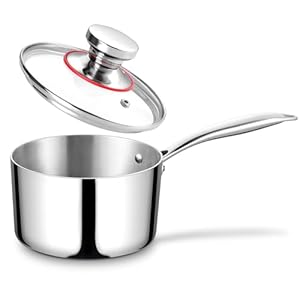 Joyfair Tri-Ply Edelstahl Stielkasserolle 1L