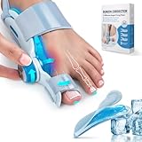 Tech Love Bunion Corrector Big Toe Straighteners, Adjustable Knob Double Correction, Bunion Pad with Cooling Gel for Big Toe Relief Hammer Toe Straightener, Suitable for Left and Right Feet (1PC)