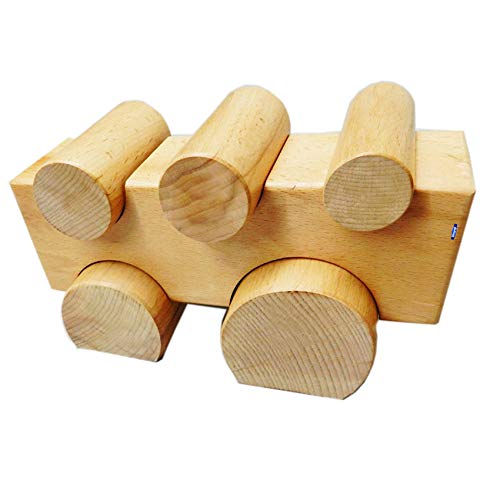 Wood Forming Block W/ 5 Wooden Shapers