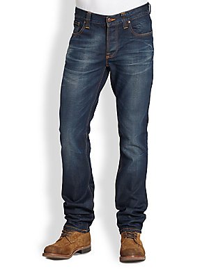 Nudie Jeans Men's Grim Tim Jean in Steely Blues
