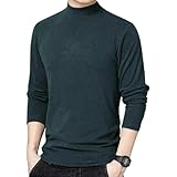 [unifiss] ニット メンズ モックネック プルオーバー トップス ミドルネック 防寒 暖か 長袖 秋冬 スポーツ ランニング セクシー かじゅある ナチュラル ナイトウェア モックネック トップス 重ね着 細い 長い 袖 体型カバー ストレッチ アウトドア スクール キレイめ ゆったり ゆるい おしゃれ タイトニット デート お出掛け 緑 グリーン 4A-U23-GRM
