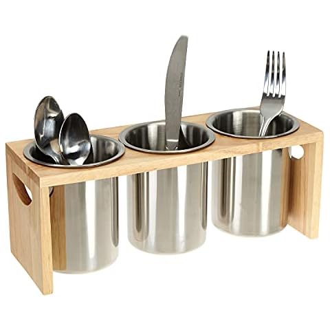 ZOOFOX 3 Pack Silverware Holder Cover