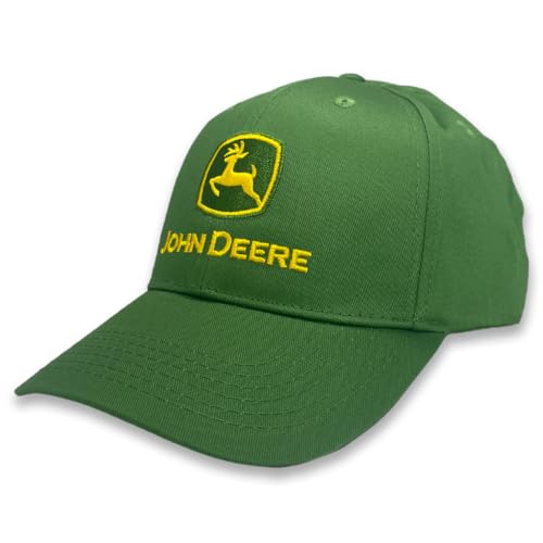 John Deere Men's Green Hat with Trademark Logo Baseball Cap