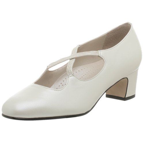 Trotters womens jamie pumps shoes, White Pearl, 5.5 US