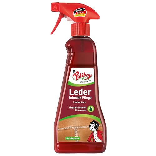 POLIBOY Leder Intensiv Pflege - Farblose Lederpflegecreme für Glattleder -...