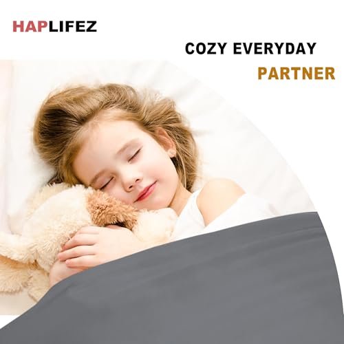Image of Haplifez Sensory Bed Sheet, Sensory Compression Blanket, Weighted Blankets, Breathable Stretchable Bedding Fit, Lightweight Calming Sleep Solution, Grey, 54 inchx60 inch