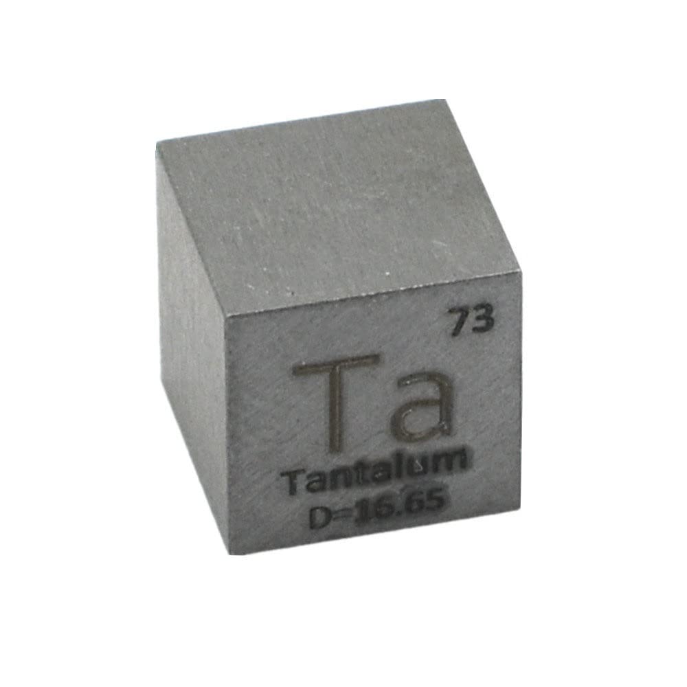 1 cubo de 10 x 10 x 10 mm de tántalo metálico Ta 99,9% puro cubo de tantalio maravilloso colección de elementos artesanales