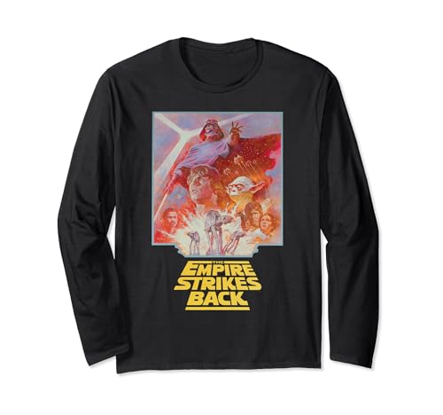 T-shirt Star Wars vintage manches longues vêtement geek Empire Strikes Back