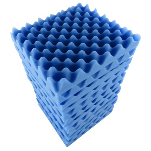 Sound Proof Foam Panels For Walls, 12 Piece Det Soundproof Wall Panels Acoustic Foam Panels 30 * 30 * 5cm for Homes, Ktvs, Studios, Theaters, Cinemas, Offices (Blue)