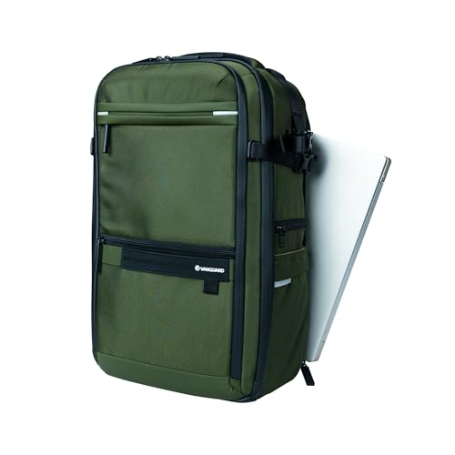 Image of Vanguard Camera Backpack |VEO Select 47BF IE India Exclusive Version I 1-2 Pro DSLRs with Lens Upto 70-200mm, 3-4 Lenses, Flash and Accessories I Upto 17 inch (Green)