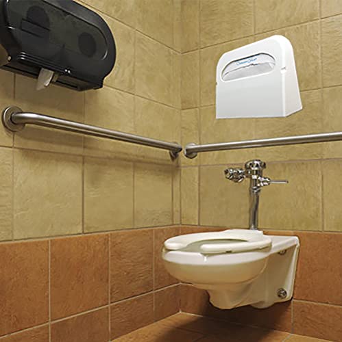 HOSPECO Health Gards Toilet Seat Cover Dispenser, Half-Fold, 16 X 3.25 X 11.5, White, 2/box