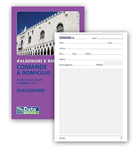 DU Blocco comande 25x2 a domicilio 6153D1000 - Confezione da 20 Blocchetti