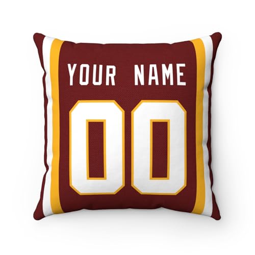Image of ANTKING Throw Pillow 2 Pack Custom Any Name and Number Personalized Gift for Men Women Boys