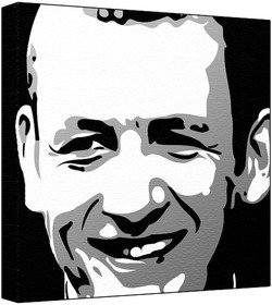 Dany Boon Pop Art tableau décoration murale salon impression sur toile carrée